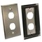 Bestlink Netware Single Gang Stainless Steel Wallplate with Water Seal- 2-Port 101841 - alternate 1